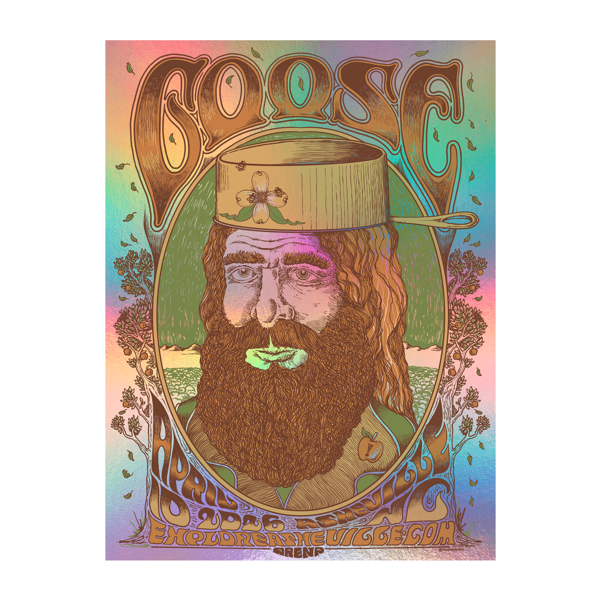 Asheville, NC - 4/10/26 Poster by Taylor Rushing