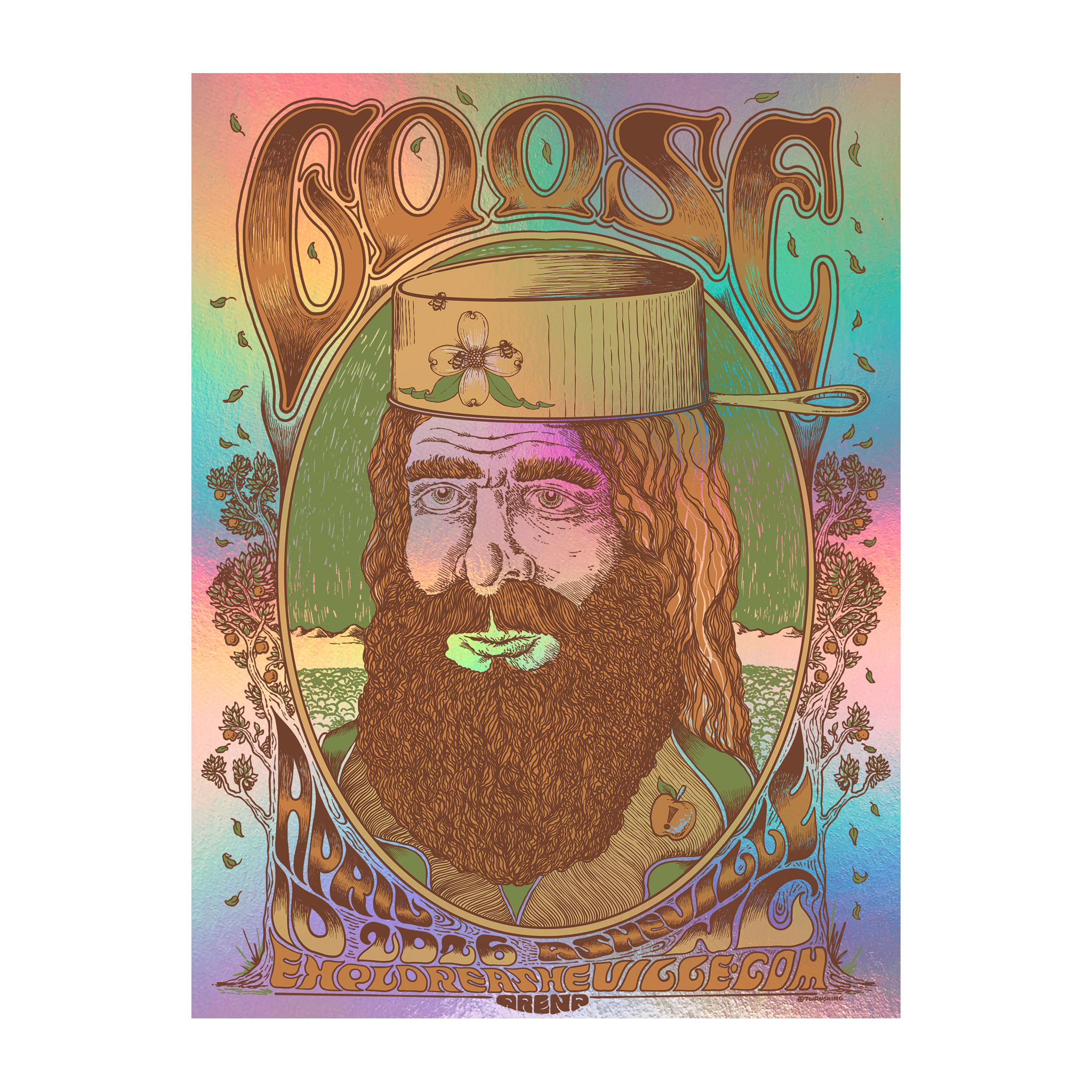 Asheville, NC - 4/10/26 Poster by Taylor Rushing