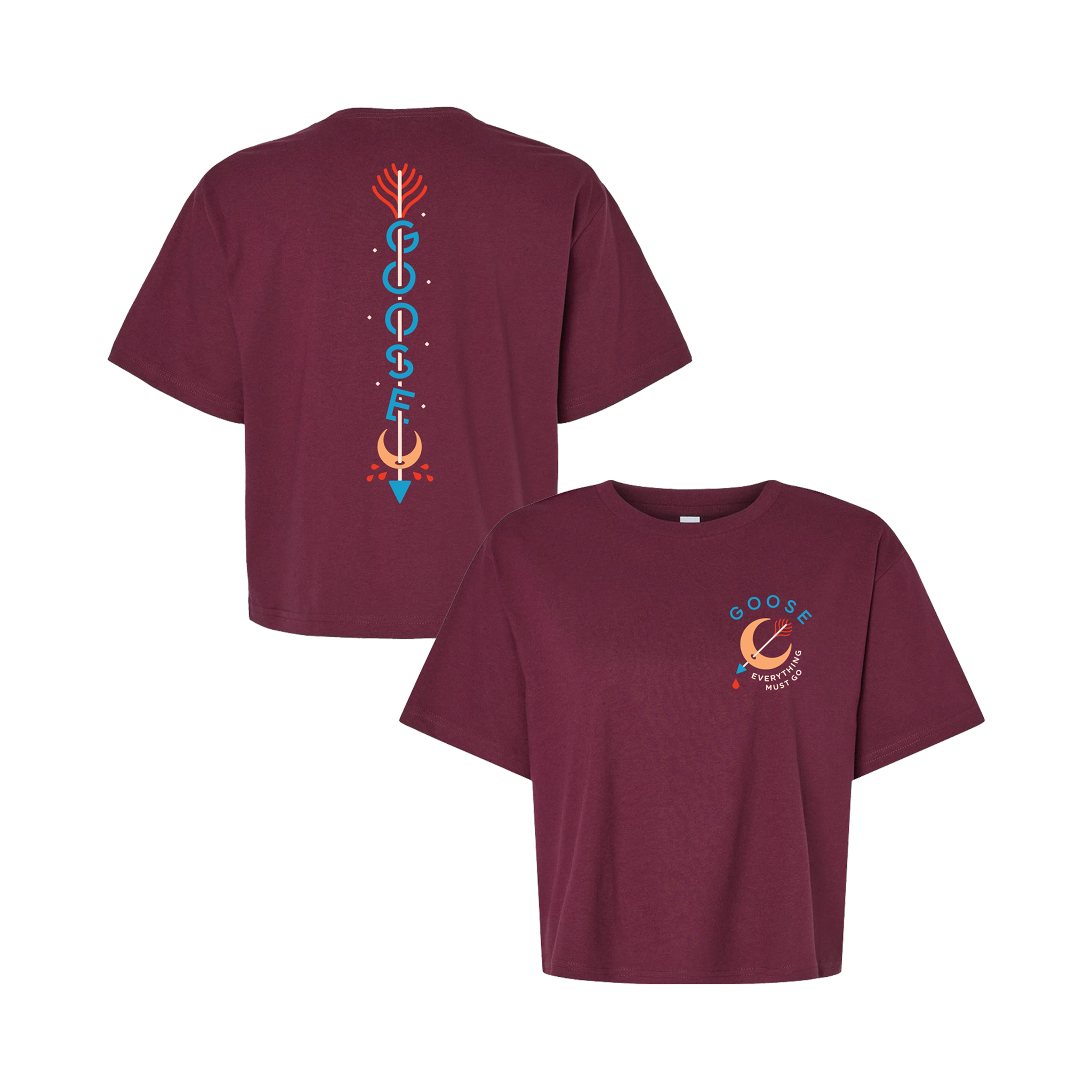 Blood Moon Ladies Crop Tee