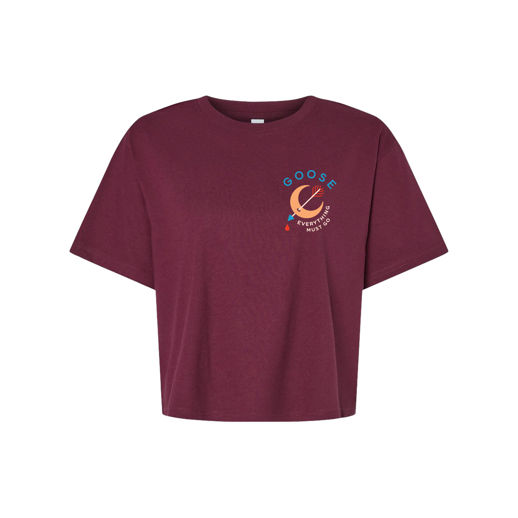 Blood Moon Ladies Crop Tee
