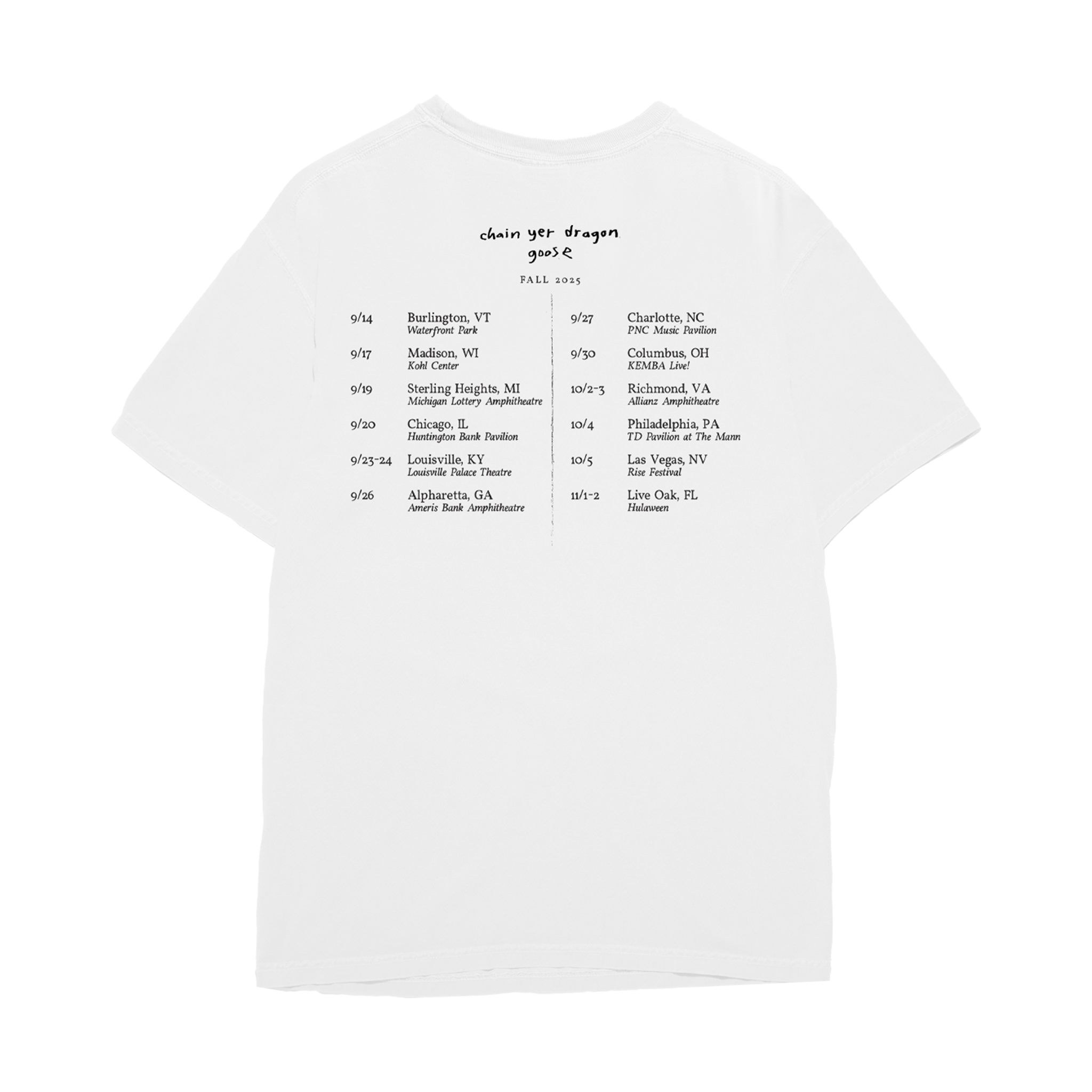 CYD Tour Tee - Fall 2025
