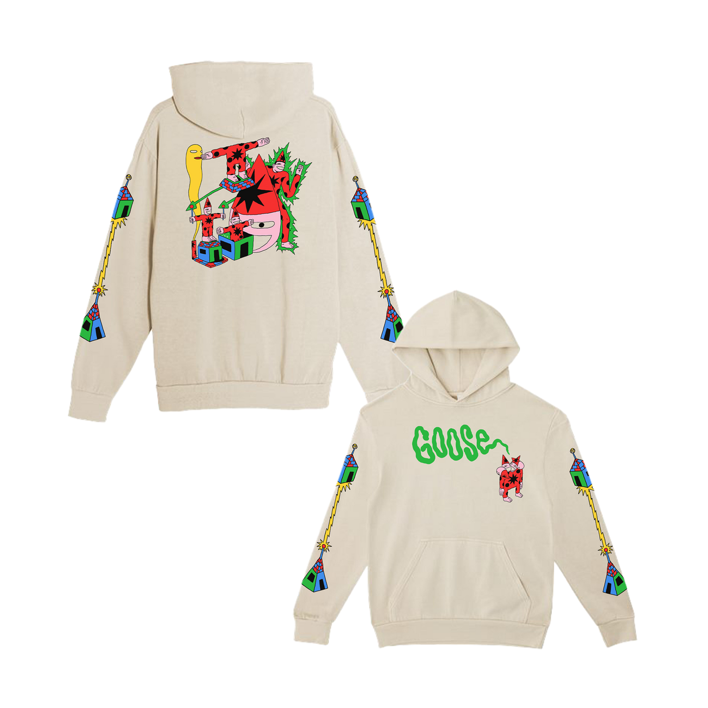 Four Headed Pullover Hoodie