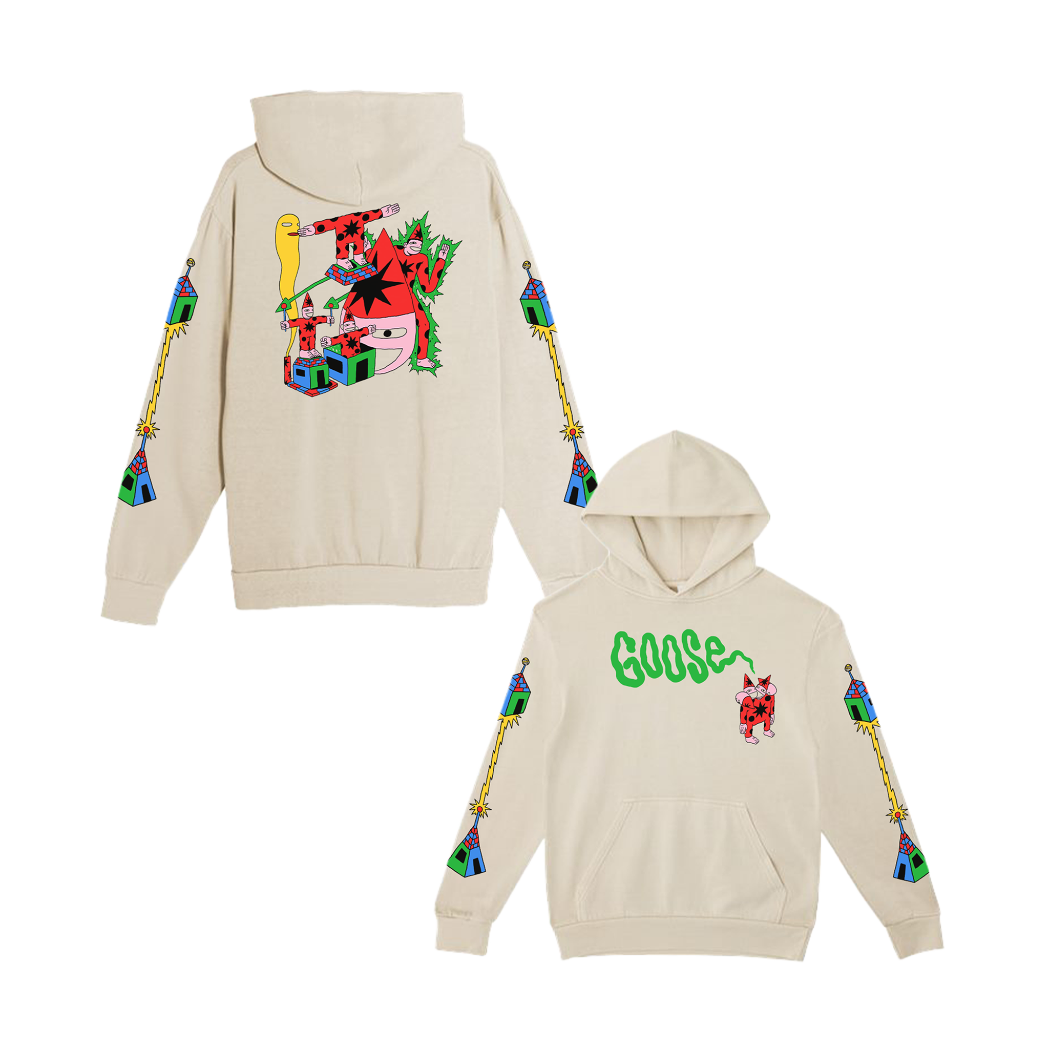 Four Headed Pullover Hoodie