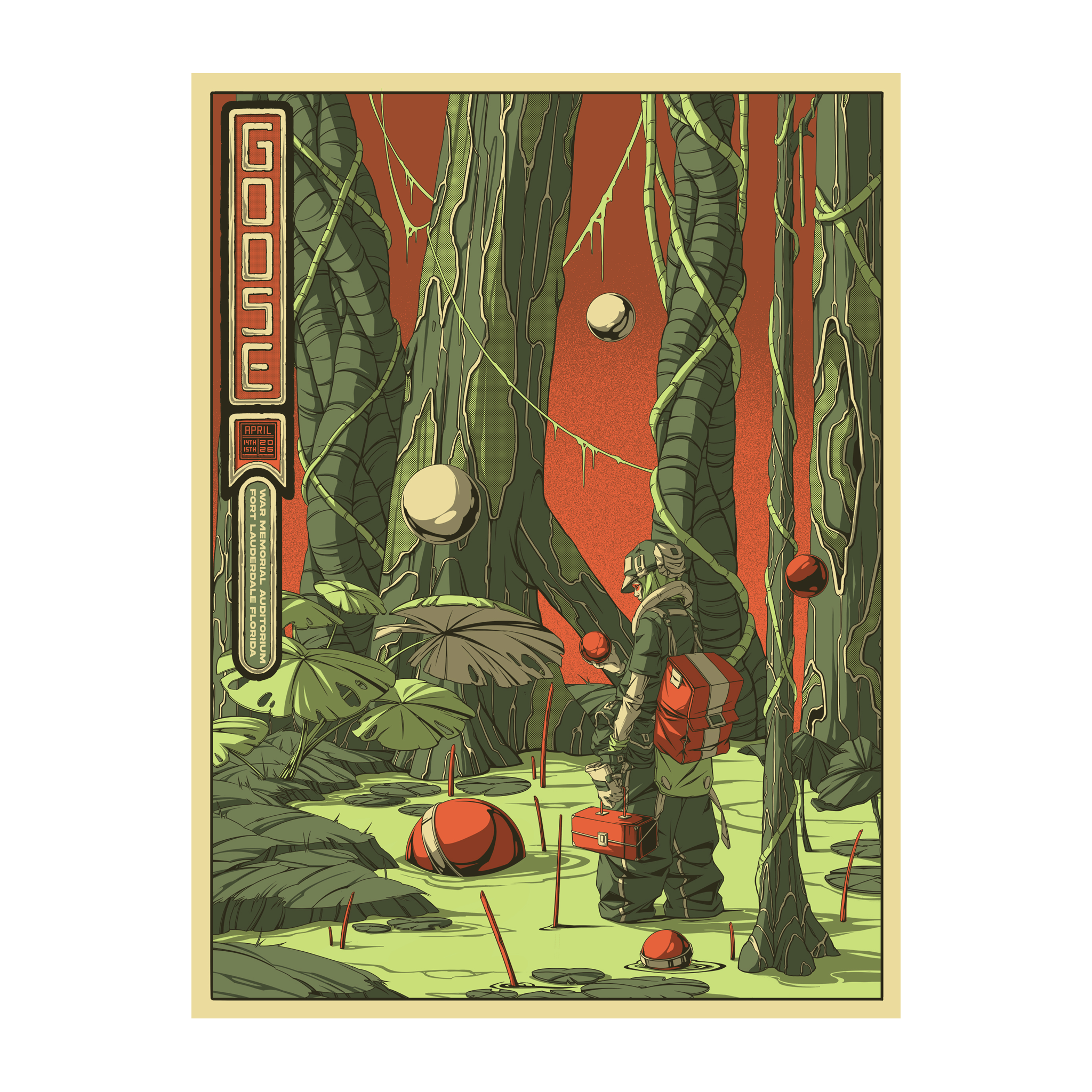 Ft. Lauderdale, FL - 4/14 + 4/15/26 Poster by Mike Fudge