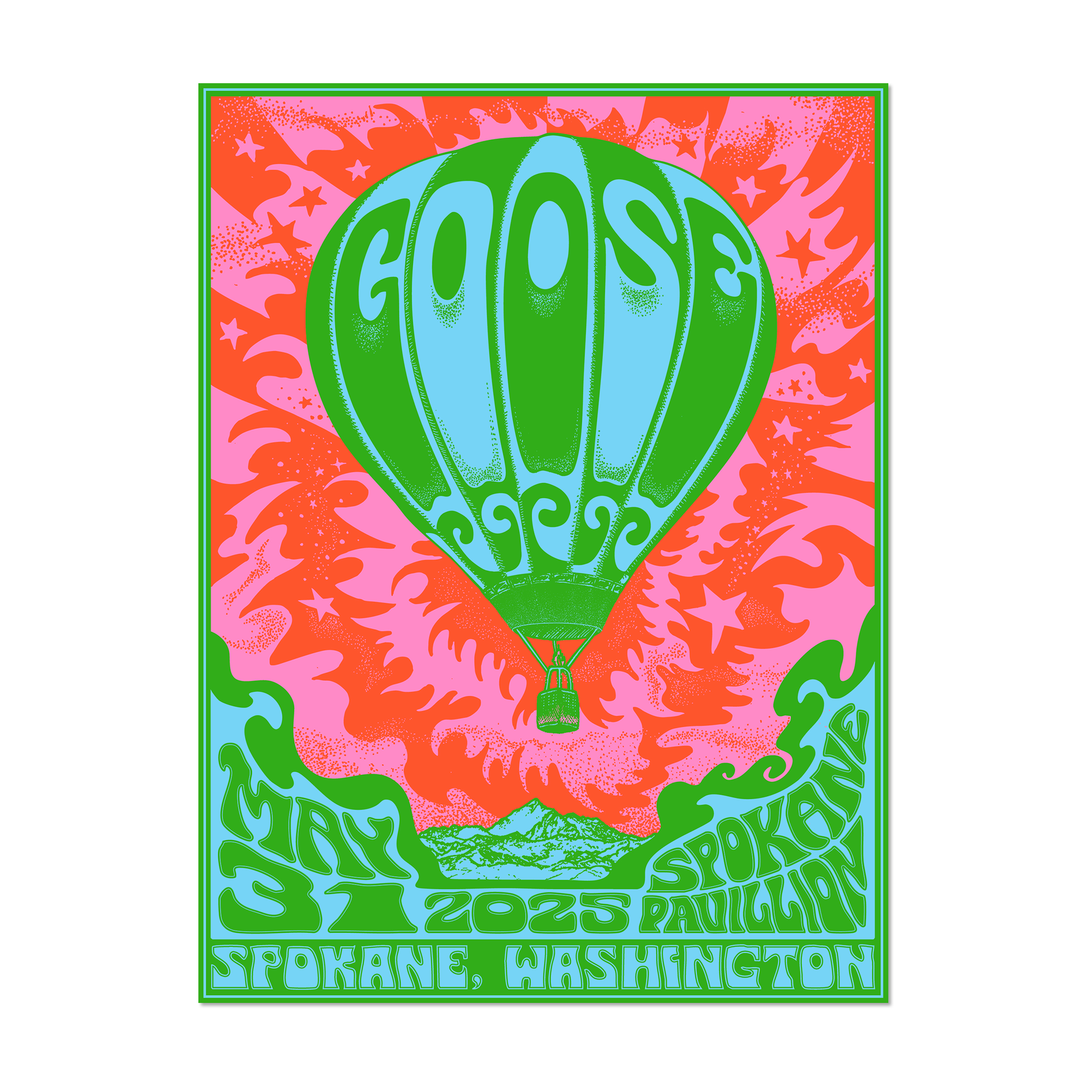 Spokane, WA – 5/31/25 Poster by Fez Moreno