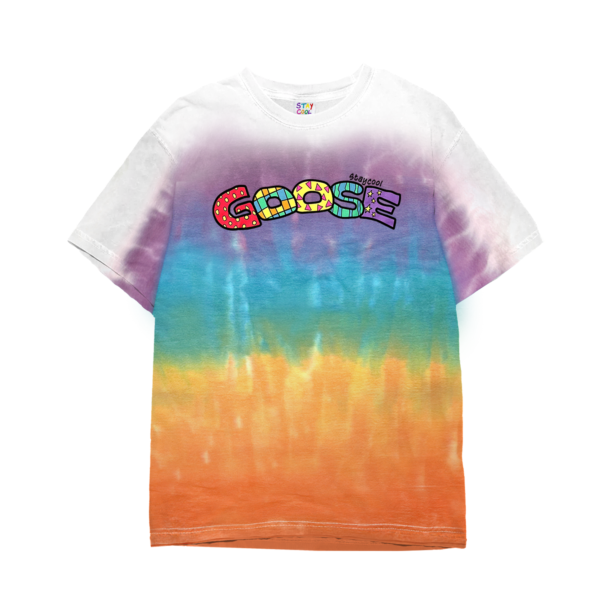 Staycool x Goose Rainbow Tie Dye Tee