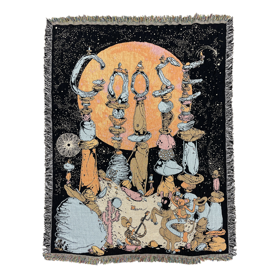 Rock Formation Woven Blanket