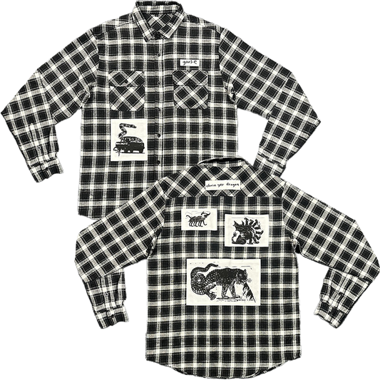Chain Yer Dragon Patch Flannel