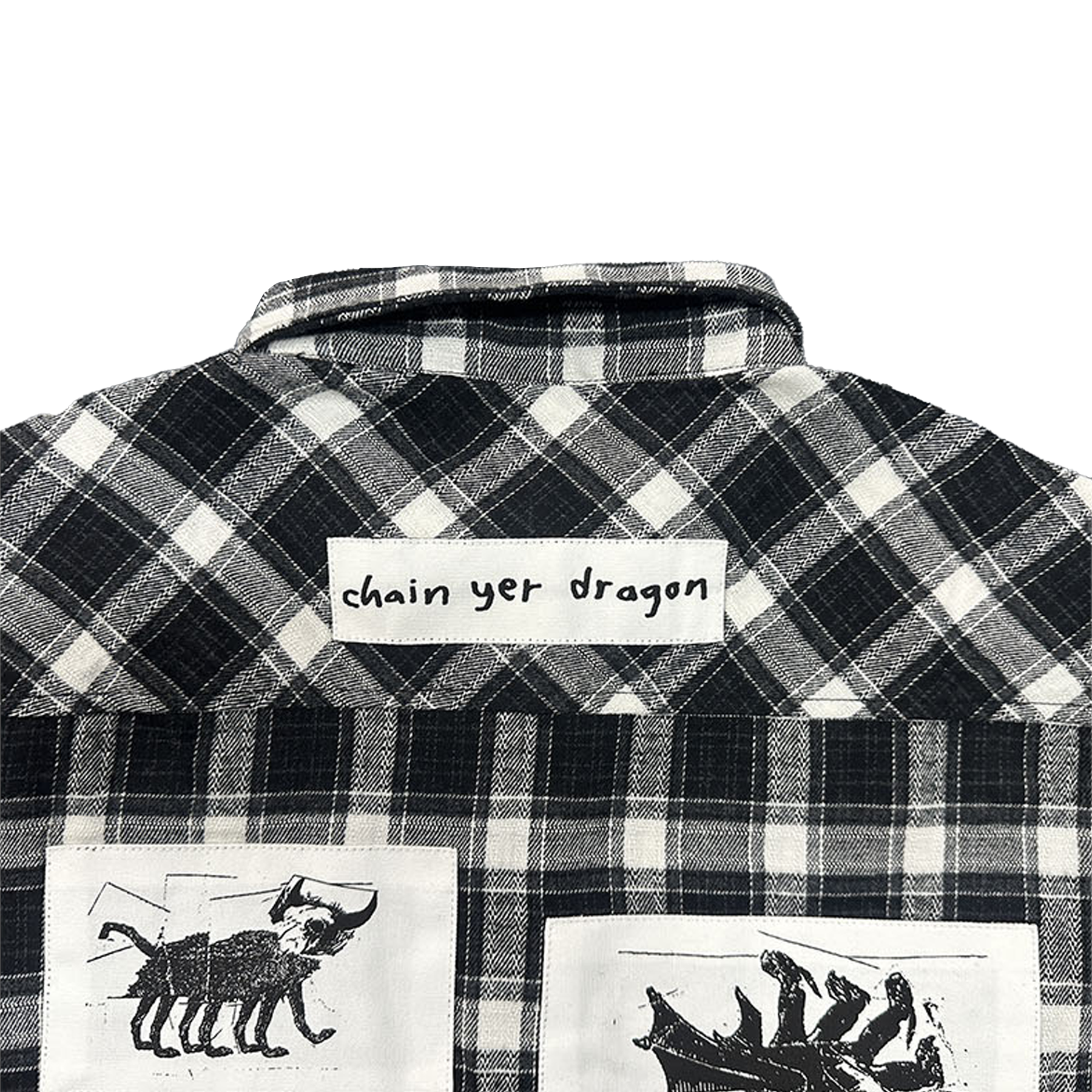 Chain Yer Dragon Patch Flannel