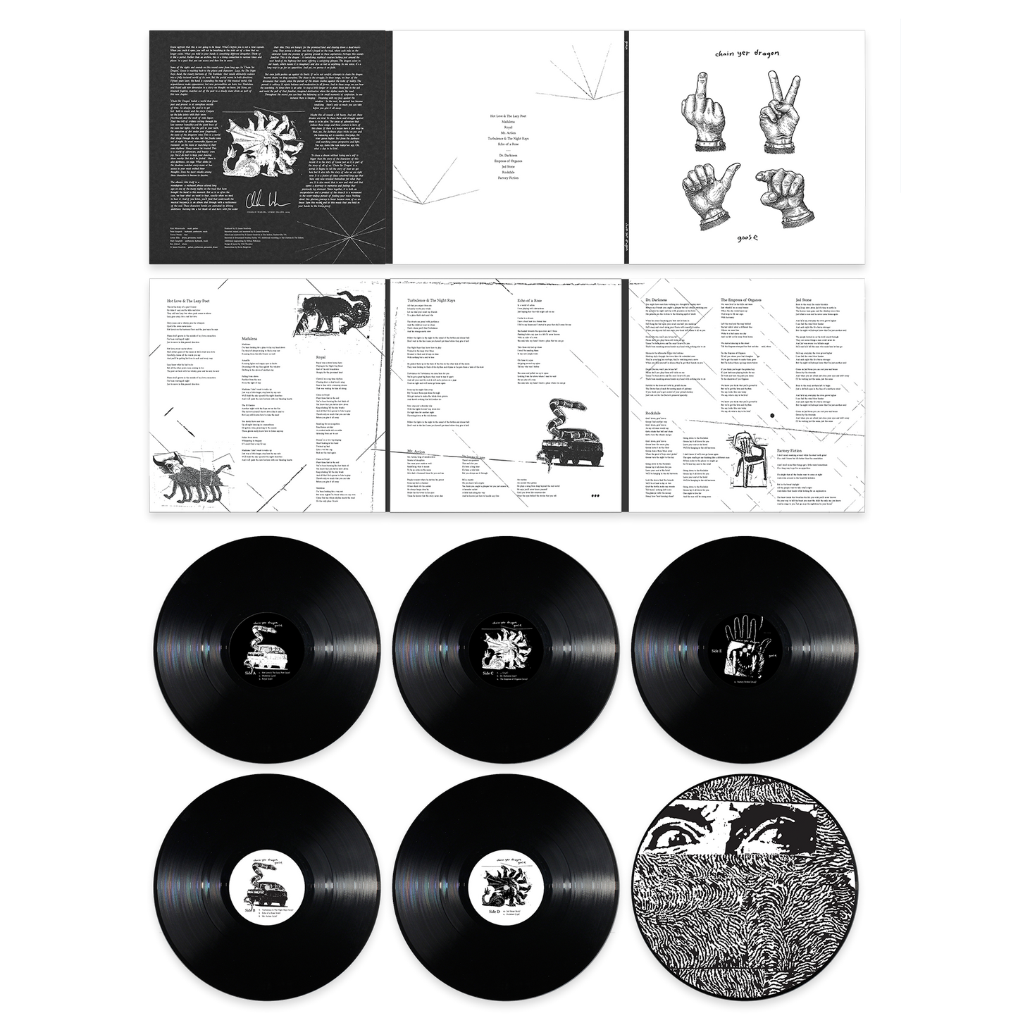 Chain Yer Dragon - Black 3xLP